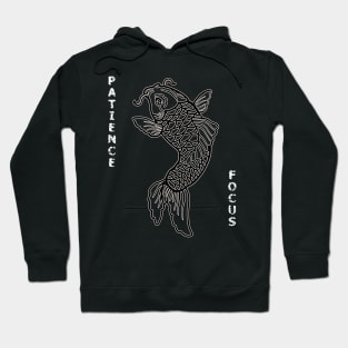 Japanese Koi Fish Focus and Patience Hoodie